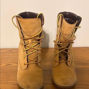 Timberland Brown Leather Lace-Up Boots